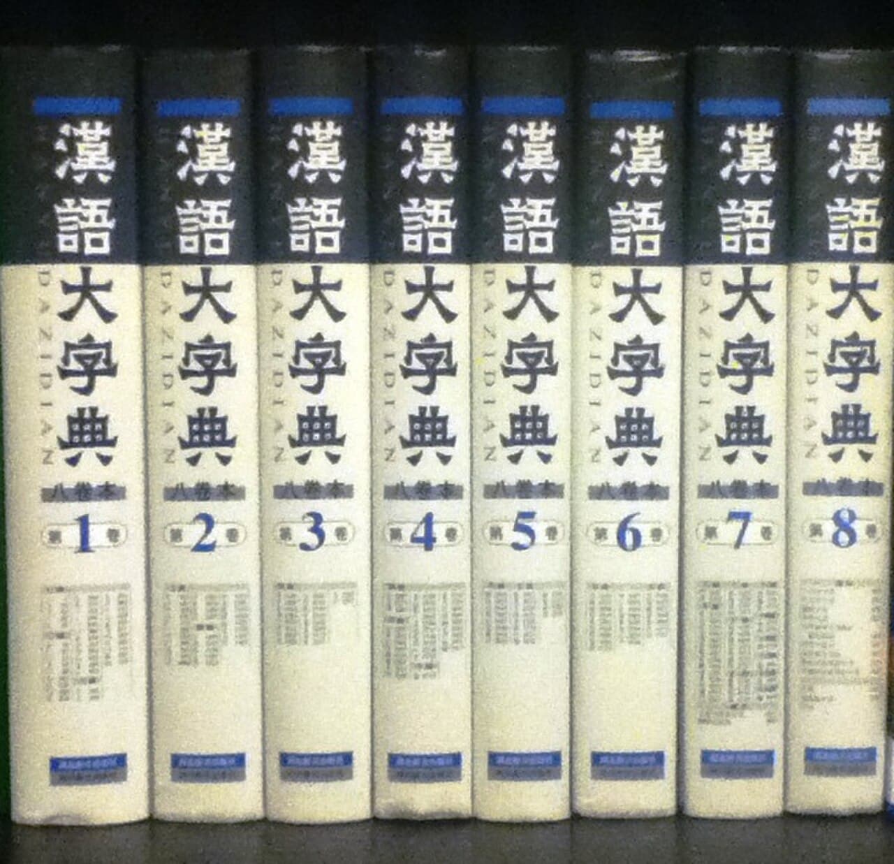 中国語の大型漢字辞典「汉语大字典」の表紙